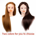 China Cosmetology Doll Head Real Human Hair Training Head Supplier